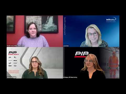 Four panellists on a video call for the OHS Canada Protect Her symposium